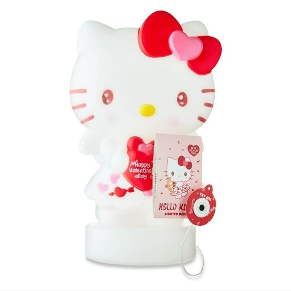 Hello Kitty Lighted LED Decor Valentine’s Day 12 inch Blow Mold NEW - Picture 8 of 9